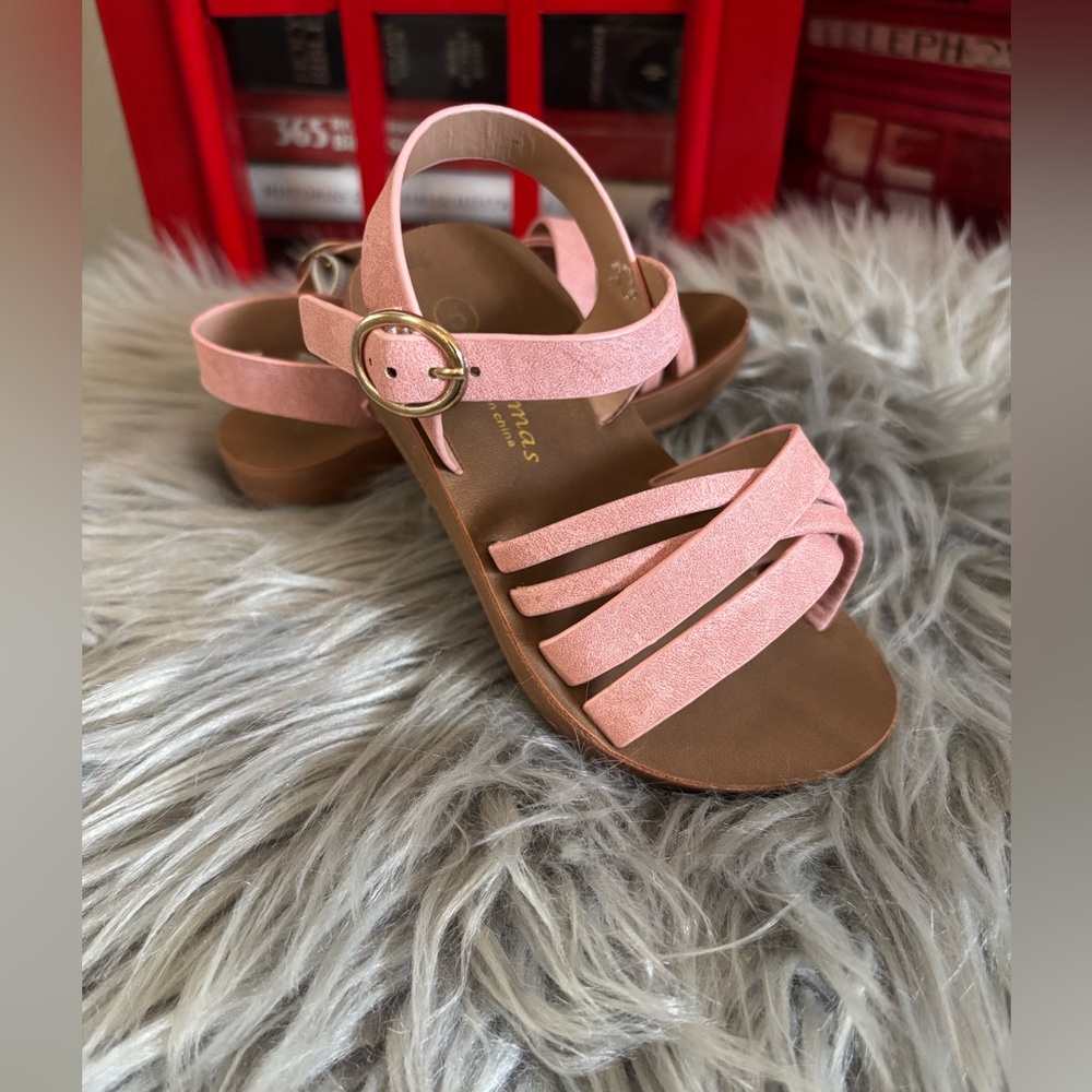 Flexmas Pink Toddler Sandals, Size 5